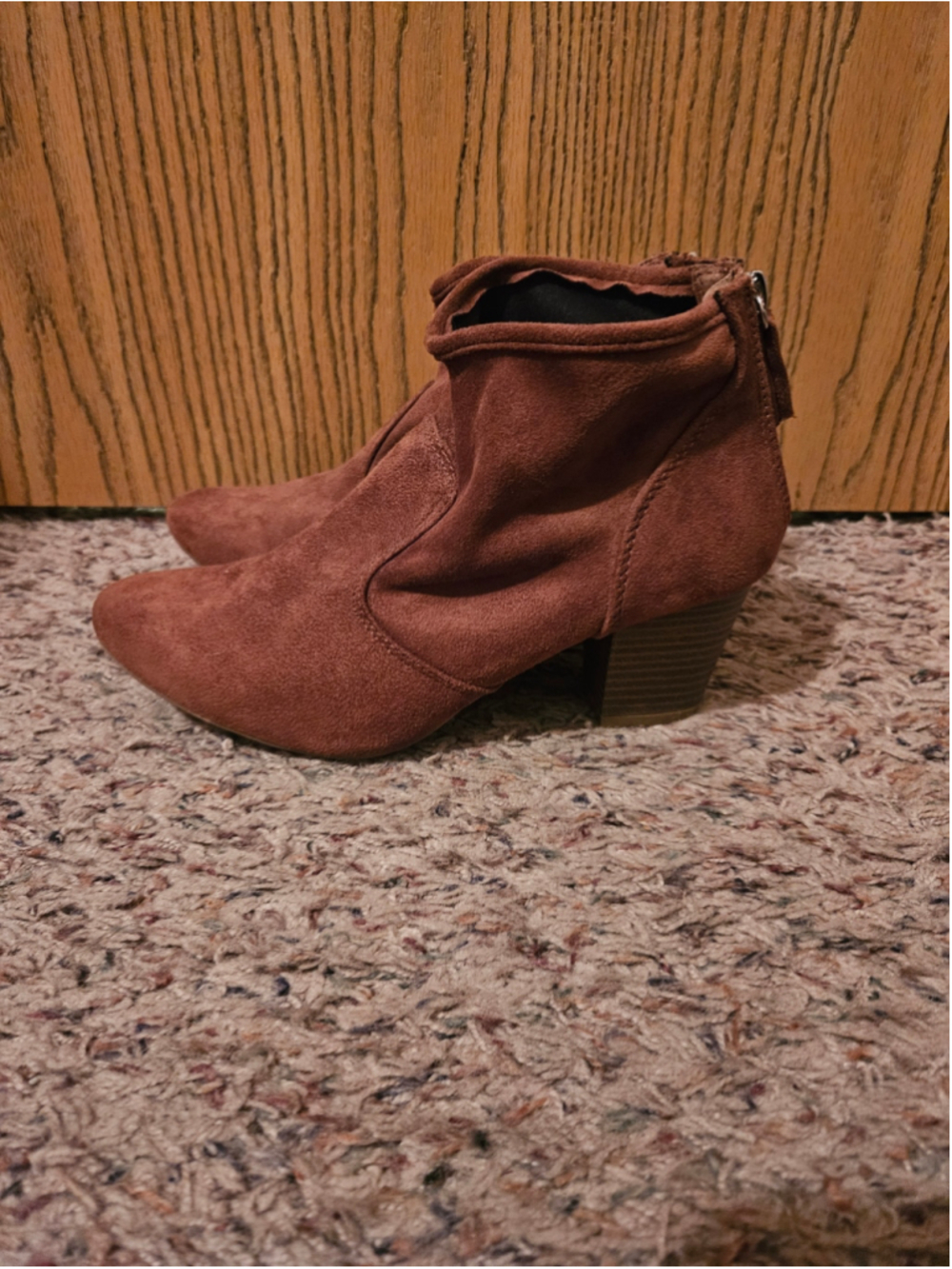 Women's Qupid Brown Ankle Boots Size 8